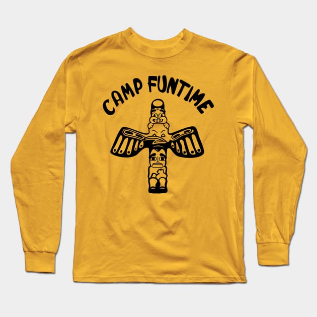 Camp Time For Fun Long Sleeve T-Shirt by alfiegray